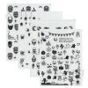 Nail Sticker 10 Sheets Luminous Mixed Halloween Patterns DIY Nail