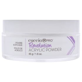 Revolution Acrylic Powder - Clear by Cuccio Pro for Women - 1.6 oz Acrylic Powder
