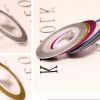12 Rolls 0.8mm Random Color Striping Tape Line Nail Art Tips Decoration Sticker Frosted Nail Sticker Nail Decals