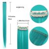 hair13pcs Hair Extension Clips 20 Inch Straight Hair Synthetic Fiber Hairpieces for Party