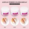 Full Acrylic Powder Set, 15ml Gel Manicure Kit With And 6W LED Light For Nail Extension DIY Complete Starter Kit
