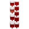 Forfex Replacement Comb Attachments - FXCSX271 - Red by BaBylissPRO for Unisex - 9 Pc Comb