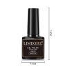 Limegirl 8ml Gel Nail Polish Set with Base Coat Top Coat Pink Glitter Semi-Permanent UV Led Gel Varnish Soaking Nail Polish Tool Set