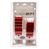 Forfex Replacement Comb Attachments - FXCSX271 - Red by BaBylissPRO for Unisex - 9 Pc Comb