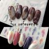 6 Sheets Self-Adhesive Colorful and White Nail Stickers DIY Nail Art Decals Decorations; Feather Nail Decals