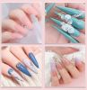 Full Acrylic Powder Set, 15ml Gel Manicure Kit With And 6W LED Light For Nail Extension DIY Complete Starter Kit