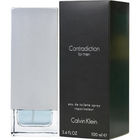 CONTRADICTION by Calvin Klein (Scent: Clary Sage, Mandarin Orange, Lavender, Lime, Lemon, Cardamom, Pepper, Coriander, Nutmeg, Vetiver, Ebony Wood, Musk, Sandalwood, Option: MEN, size: 3.4 OZ)