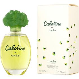 CABOTINE by Parfums Gres (Scent: Peavh, Cassia, Orange Blossom, Plum, Tangerine, Black Currant, Coriander, Freesia, Ylang-Ylang, Violet, Heliotrope, Rose, Hiacynth, Iris, Tuberose, Jasmine, Ginger, Carnation, Civet, Musk, Black Currant, Cedar, Amber, Vetiver, Tonka Bean, Vanilla, Sandalw, Option: WOMEN, size: 3.4 OZ)