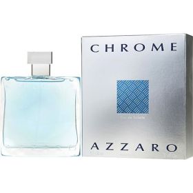 CHROME by Azzaro (Scent: oakmoss, cedar, tonka bean, brazilian rosewood, coriander, Option: MEN, size: 3.4 OZ)