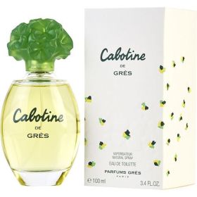 CABOTINE by Parfums Gres (Scent: Peavh, Cassia, Orange Blossom, Plum, Tangerine, Black Currant, Coriander, Freesia, Ylang-Ylang, Violet, Heliotrope, Rose, Hiacynth, Iris, Tuberose, Jasmine, Ginger, Carnation, Civet, Musk, Black Currant, Cedar, Amber, Vetiver, Tonka Bean, Vanilla, Sandalw, Option: WOMEN, size: 3.4 OZ)