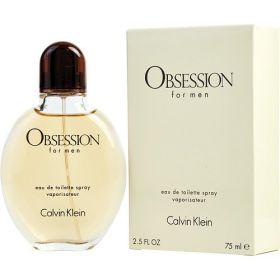 OBSESSION by Calvin Klein (Scent: Bergamot, Grapefruit, Cinnamon, Mandarin Orange, Lime, Lavender, Coriander, Brazilian Rosewood, Sage, Red Berries, Jasmine, Myrhh, Carnation, Pine Tree, Nutmeg, Vanilla, Musk, Patchouli, Vetiver, Sandalwood, Amber, Option: MEN, size: 2.5 OZ)