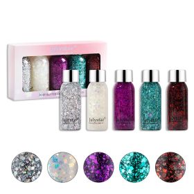 Liquid Glitter Eyeshadow Long Lasting Quick-Drying Liquid Eye Shadow Creates High-Impact Liquid Eye Glitter (Color: A)