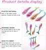 4pcs Mermaid Lip Gloss Tube Empty Lip Gloss Tubes Clear Lip Gloss Eyelash Tubes